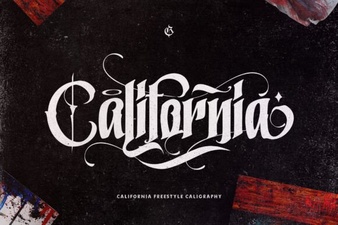 Creative Font Designs for California Style Projects