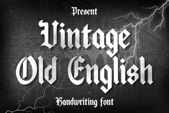 Craft Elegant Designs with Vintage Old English Font