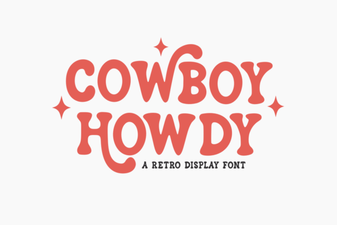 Cowboy Howdy: a Wild West Font for Bold Design
