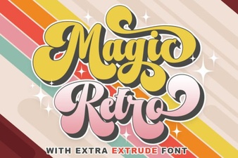 Create Vintage Projects with a Magic Retro Font