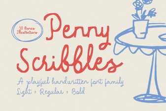 Penny Scribbles Font for Playful Designs