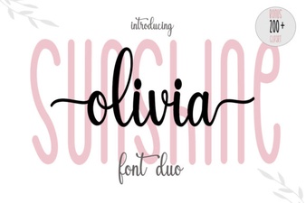 Sunshine Olivia Font for Creative Projects